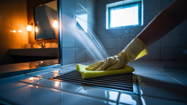 Illustration de l’entretien des bouches de ventilation et des entrées d’air pour éliminer l’humidité et assainir la maison