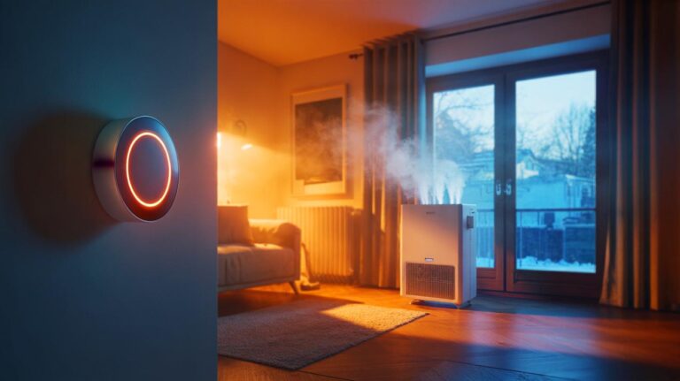 Illustration de la température intérieure idéale (18 à 21 °C) pour éviter la moisissure dans la maison