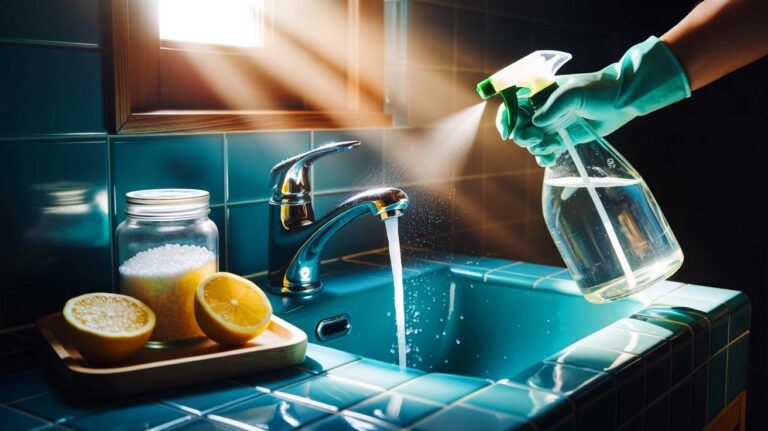 Illustration de l’utilisation de l’acide citrique comme alternative au vinaigre pour un détartrage domestique efficace