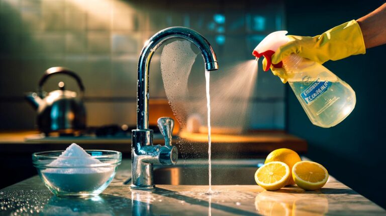 Illustration de l’acide citrique, astuce naturelle deux fois plus efficace que le vinaigre pour le détartrage domestique