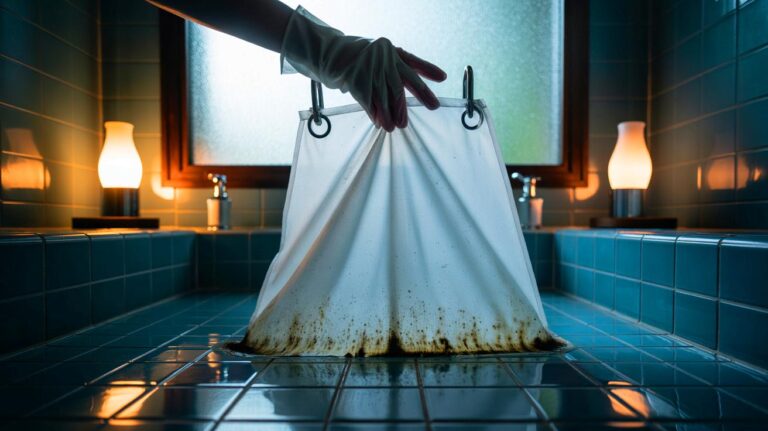 Illustration de [remplacement régulier du rideau de douche pour prévenir les moisissures et améliorer l’hygiène de la salle de bain]