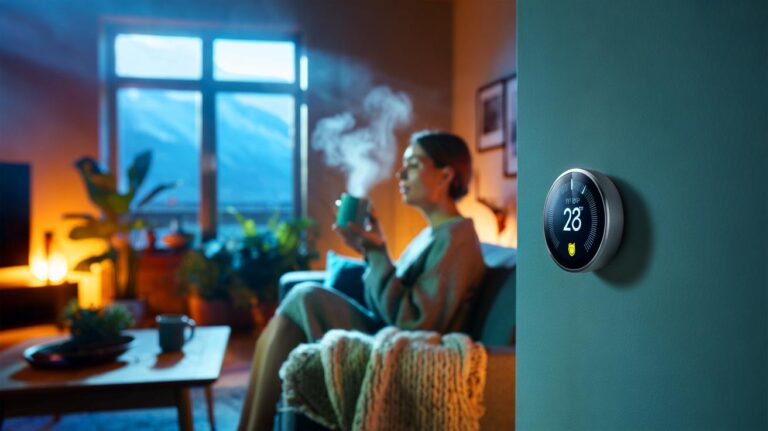 Illustration de [la température ambiante d’un logement réglée à 19 °C pour protéger la santé]