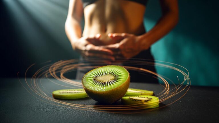 Illustration de la protection des intestins par le kiwi